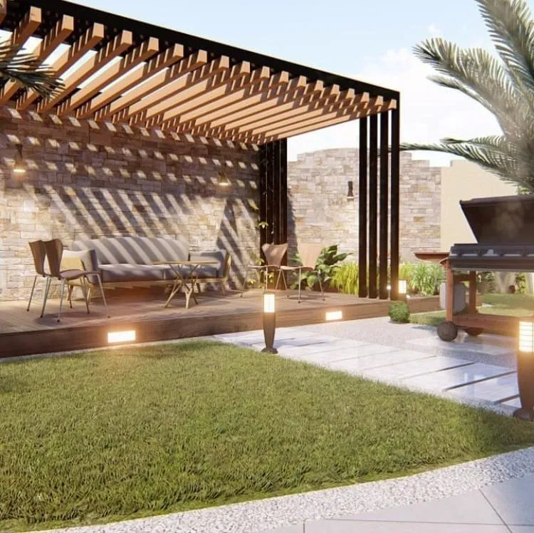 تركيب برجولات خشبية للحدائق والرفوف