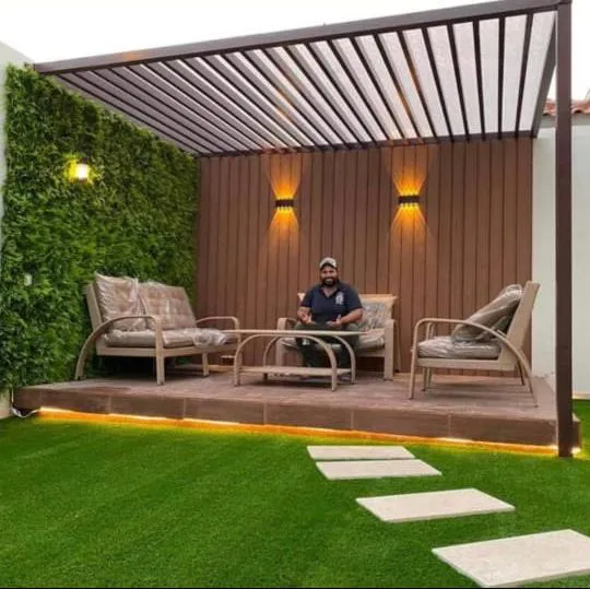 تركيب برجولات خشبية للحدائق والرفوف